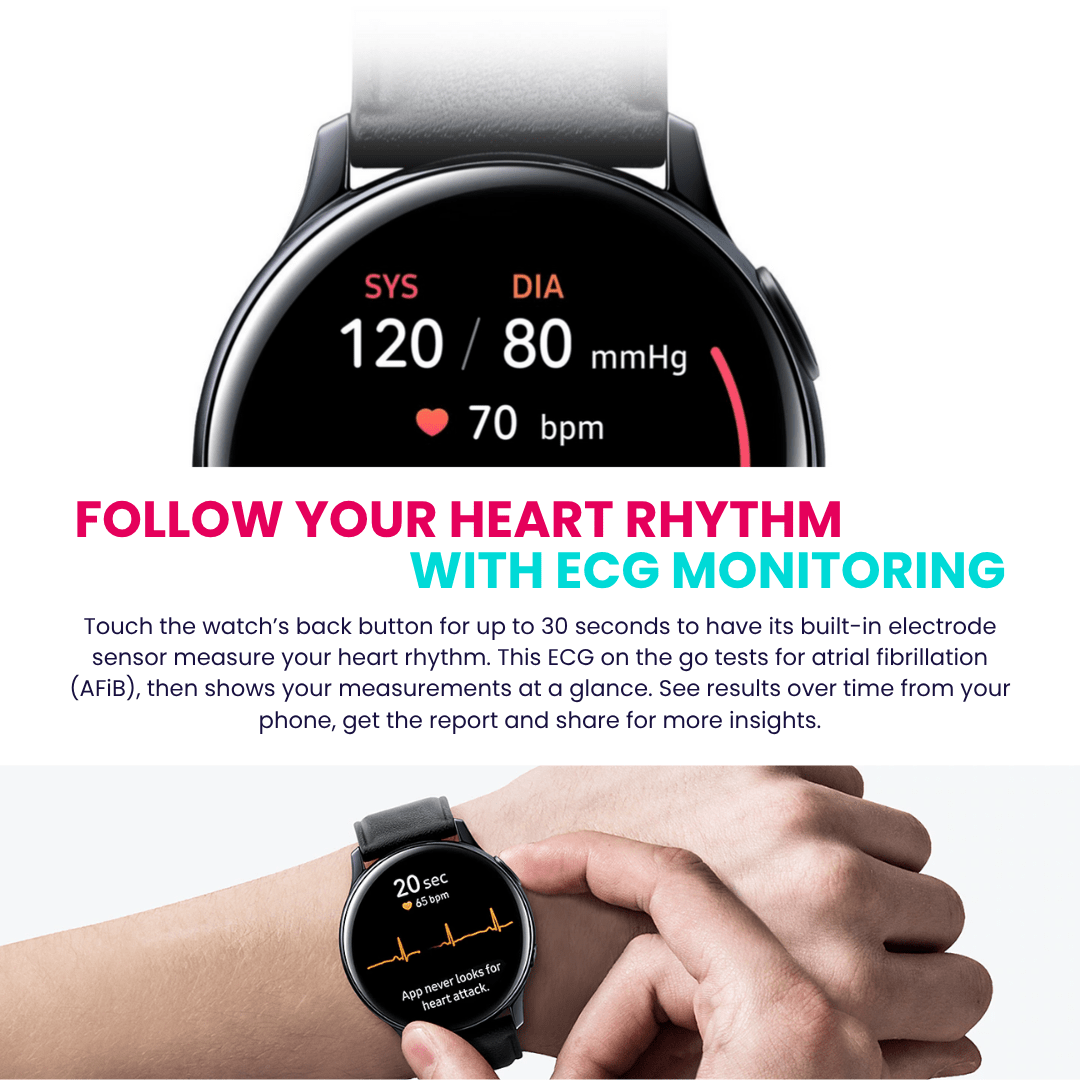 Samsung Galaxy Watch Active2 Pink Gold 40mm Wi - Fi Used Condition - RueZone Smartwatch Pink Gold