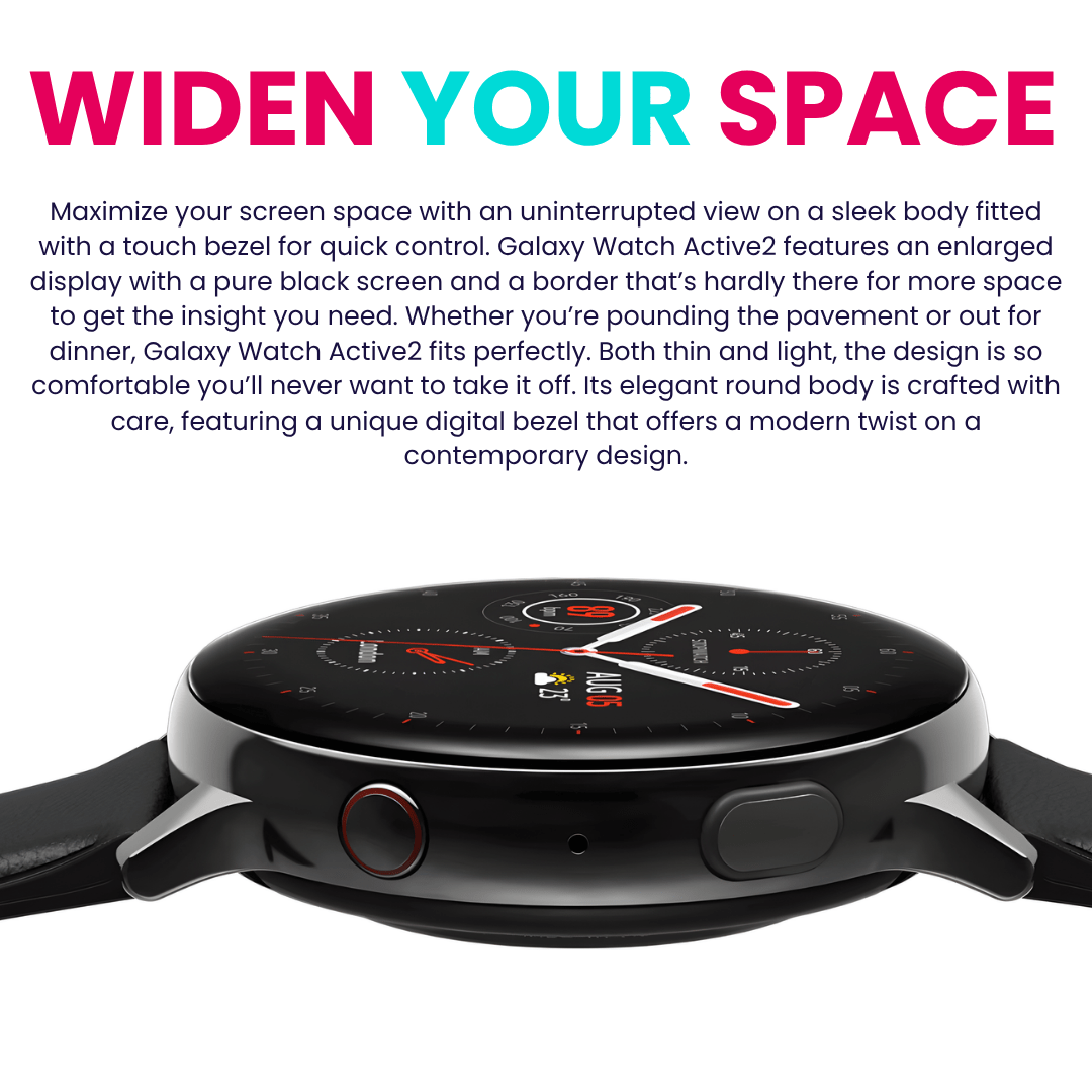 Samsung Galaxy Watch Active2 Pink Gold 40mm Wi - Fi Used Condition - RueZone Smartwatch Pink Gold