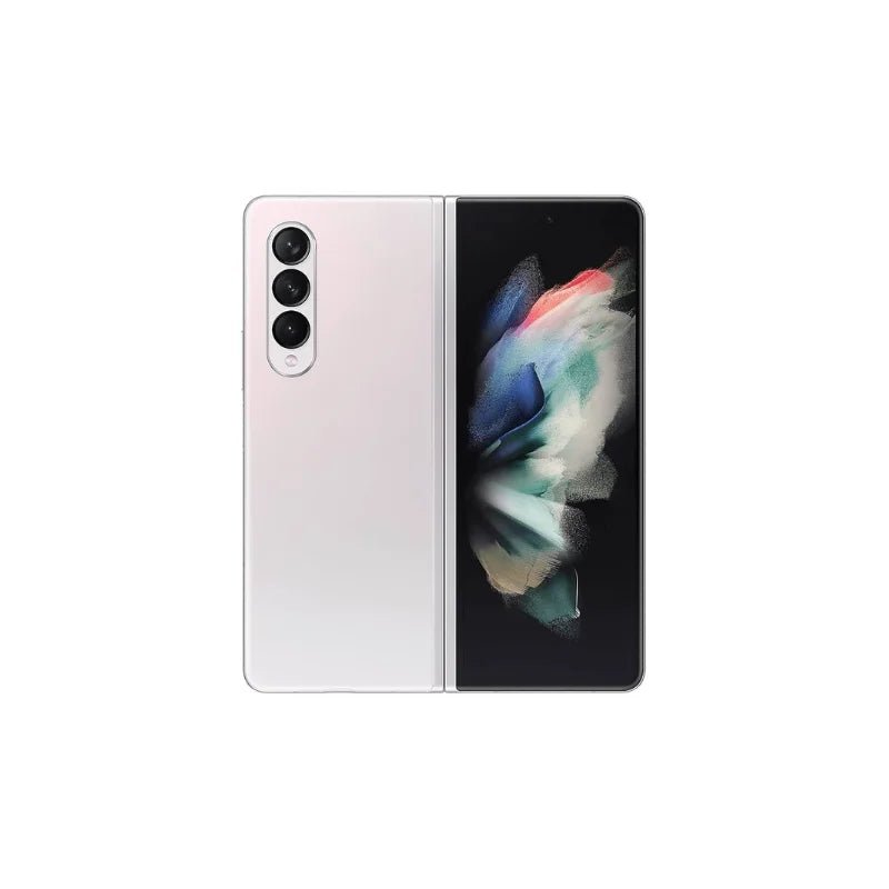 Samsung Galaxy Z Fold3 5G Refurbished Unlocked - RueZone Smartphone Phantom Silver 256GB Fair