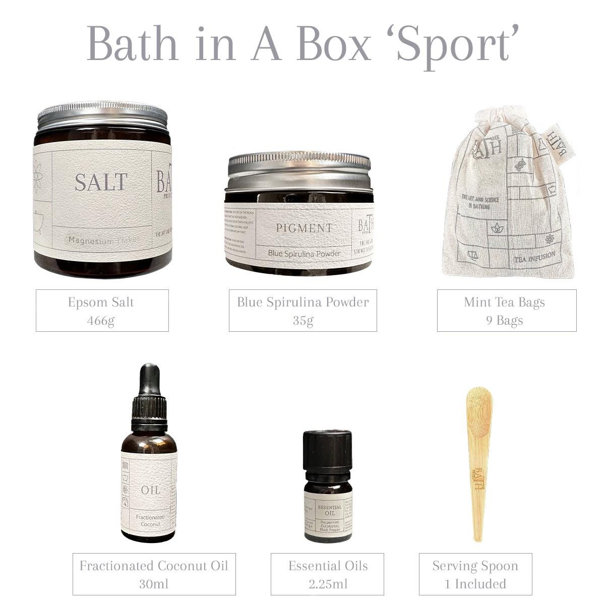 The Bath Project Sport Spa Gift Set, Muscle Recovery, Inflammation Reduction, Bath Sets for Fitness Enthusiasts, Christmas Gifts - RueZone