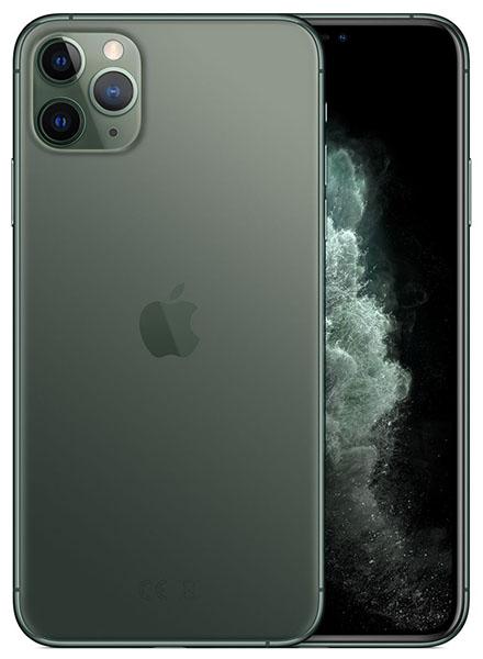 Apple iPhone 11 Pro Max Refurbished Unlocked - RueZone Smartphone Excellent 64GB Midnight Green