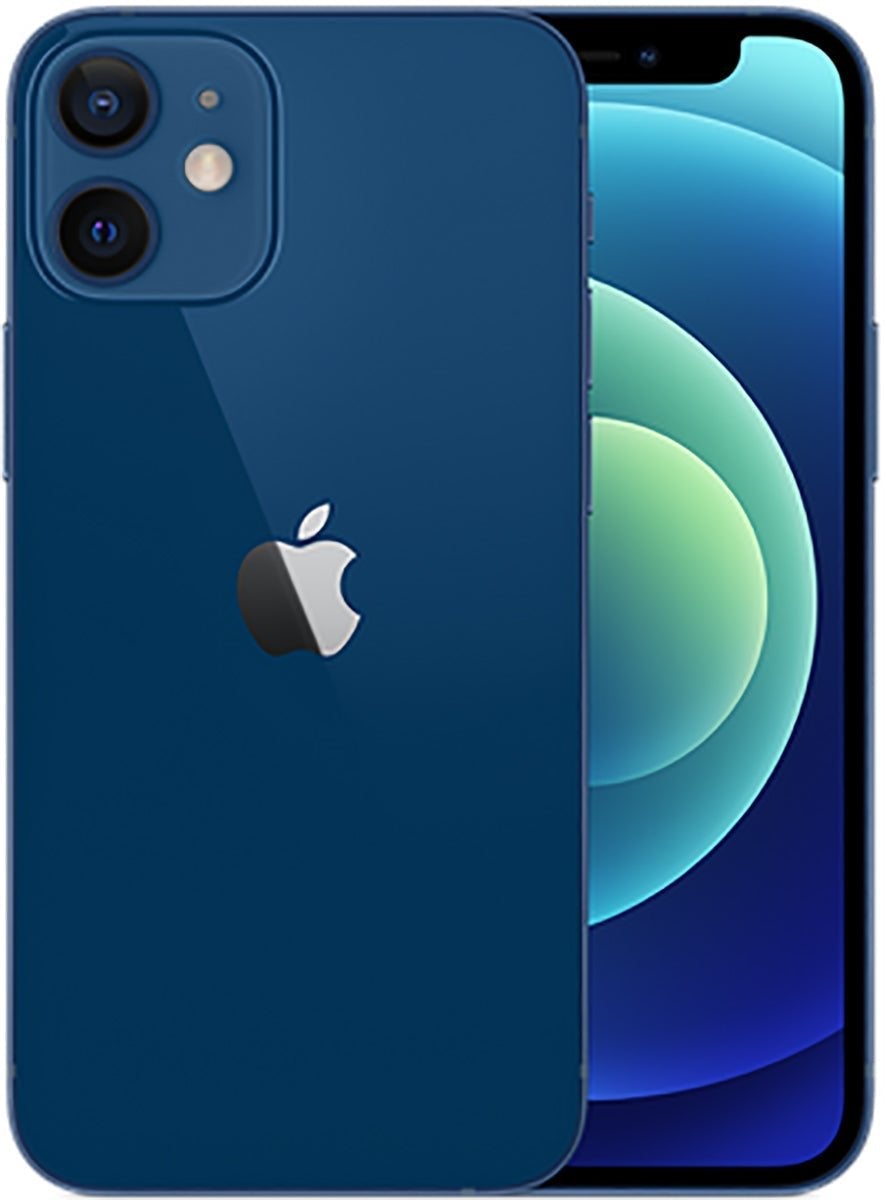 Apple iPhone 12 Mini Refurbished Unlocked - RueZone Smartphone Excellent 64GB Blue