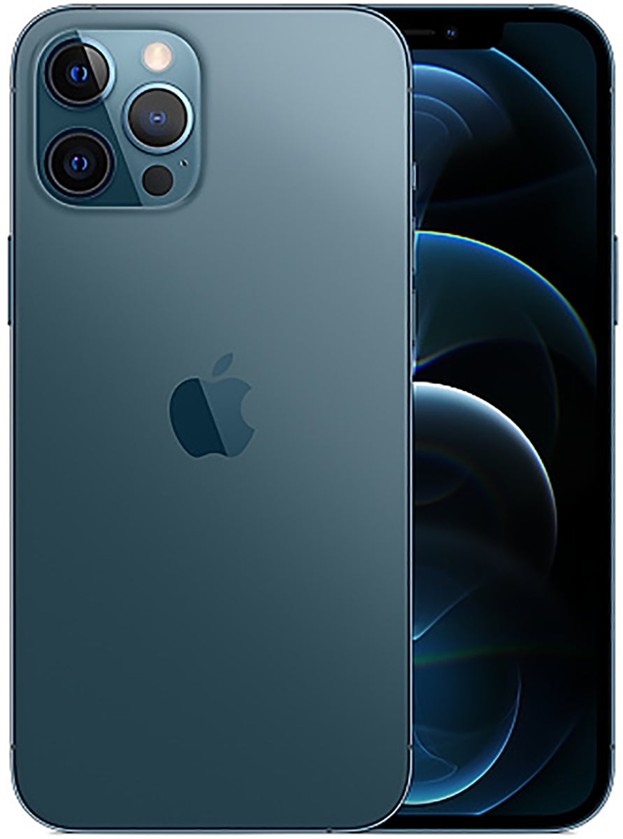 Apple iPhone 12 Pro Max Refurbished Unlocked - RueZone Smartphone Excellent 512GB Pacific Blue