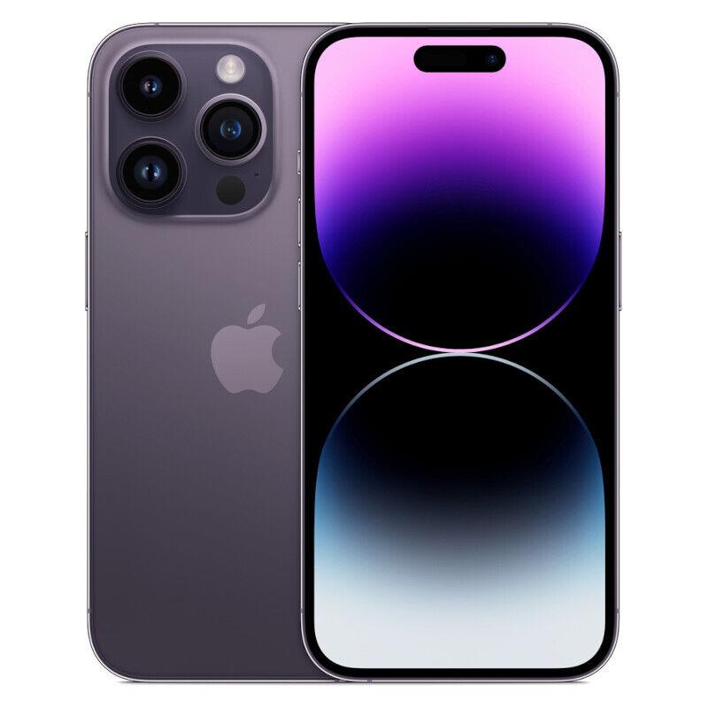 Apple iPhone 14 Pro Refurbished Unlocked - RueZone Smartphone Excellent 128GB Deep Purple