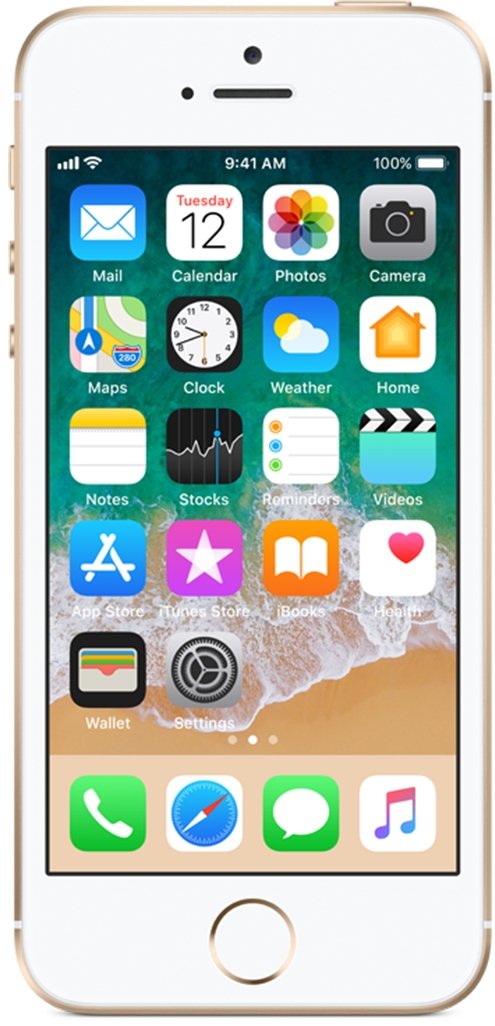 Apple iPhone SE Refurbished and Unlocked - RueZone Smartphone Rose Gold Good 64GB