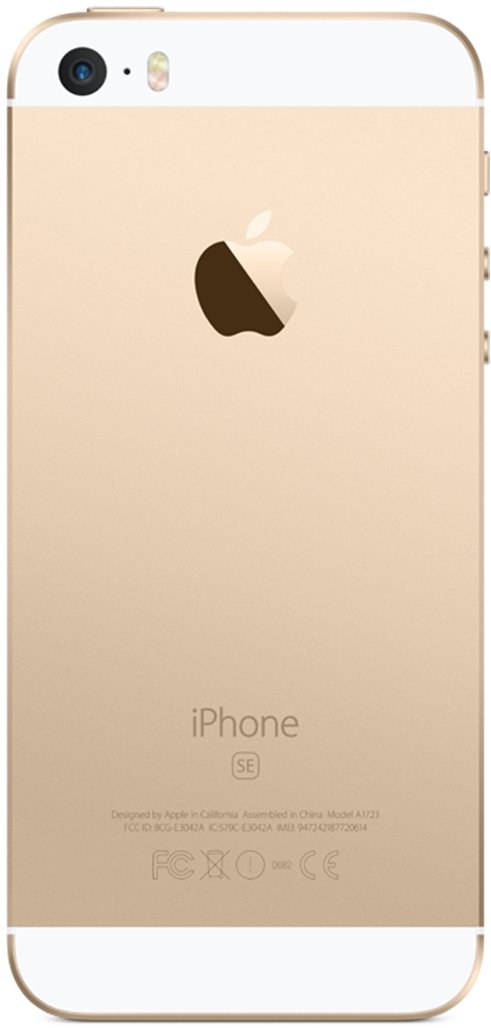 Apple iPhone SE Refurbished and Unlocked - RueZone Smartphone Gold Good 64GB