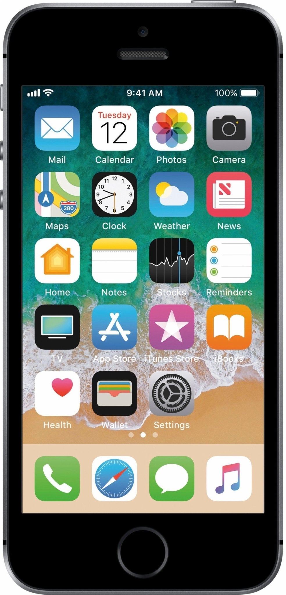 Apple iPhone SE Refurbished and Unlocked - RueZone Smartphone Space Grey Very Good 64GB