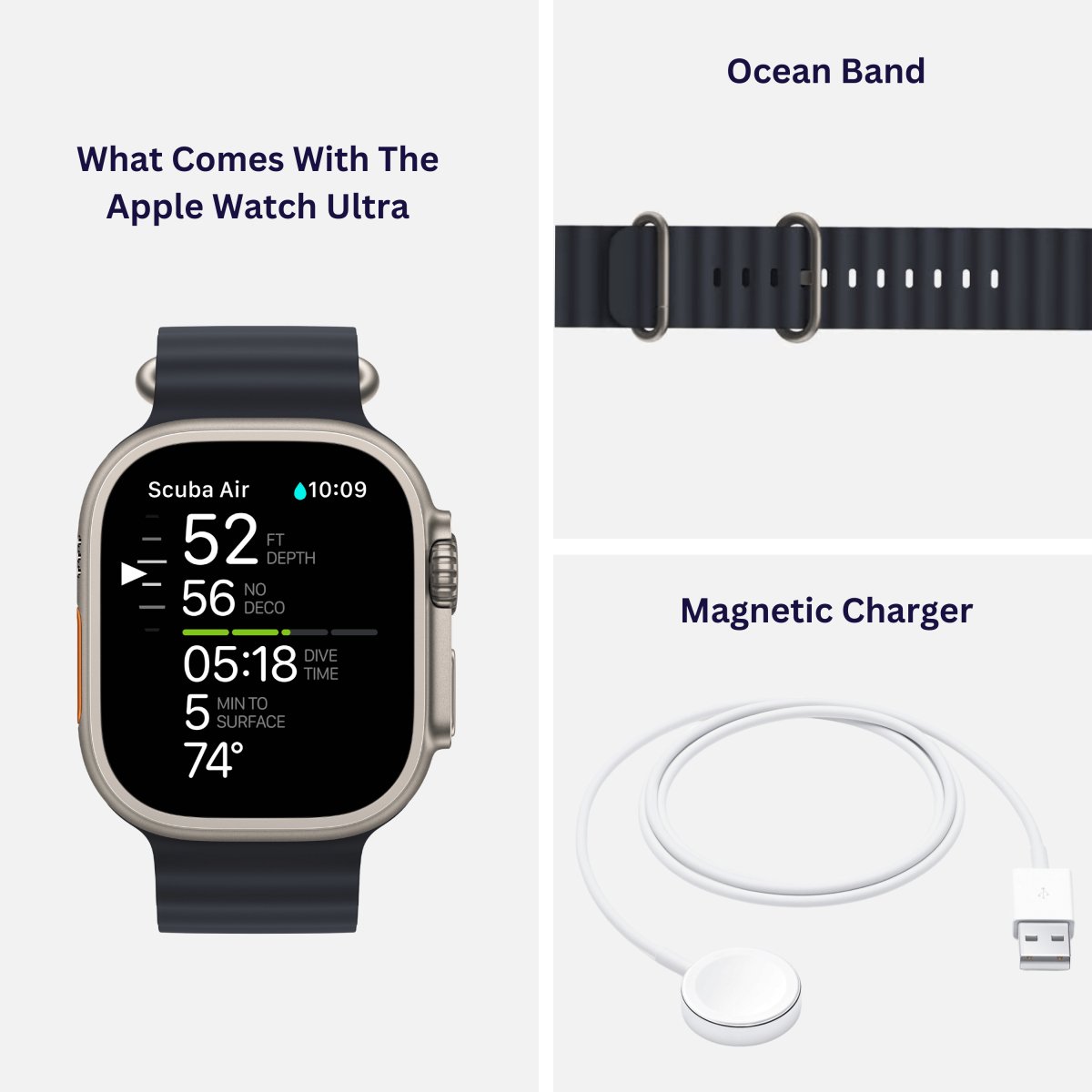 Apple Watch Ultra 49mm GPS + Cellular Refurbished - RueZone Smartwatch 49mm Titanium Fair