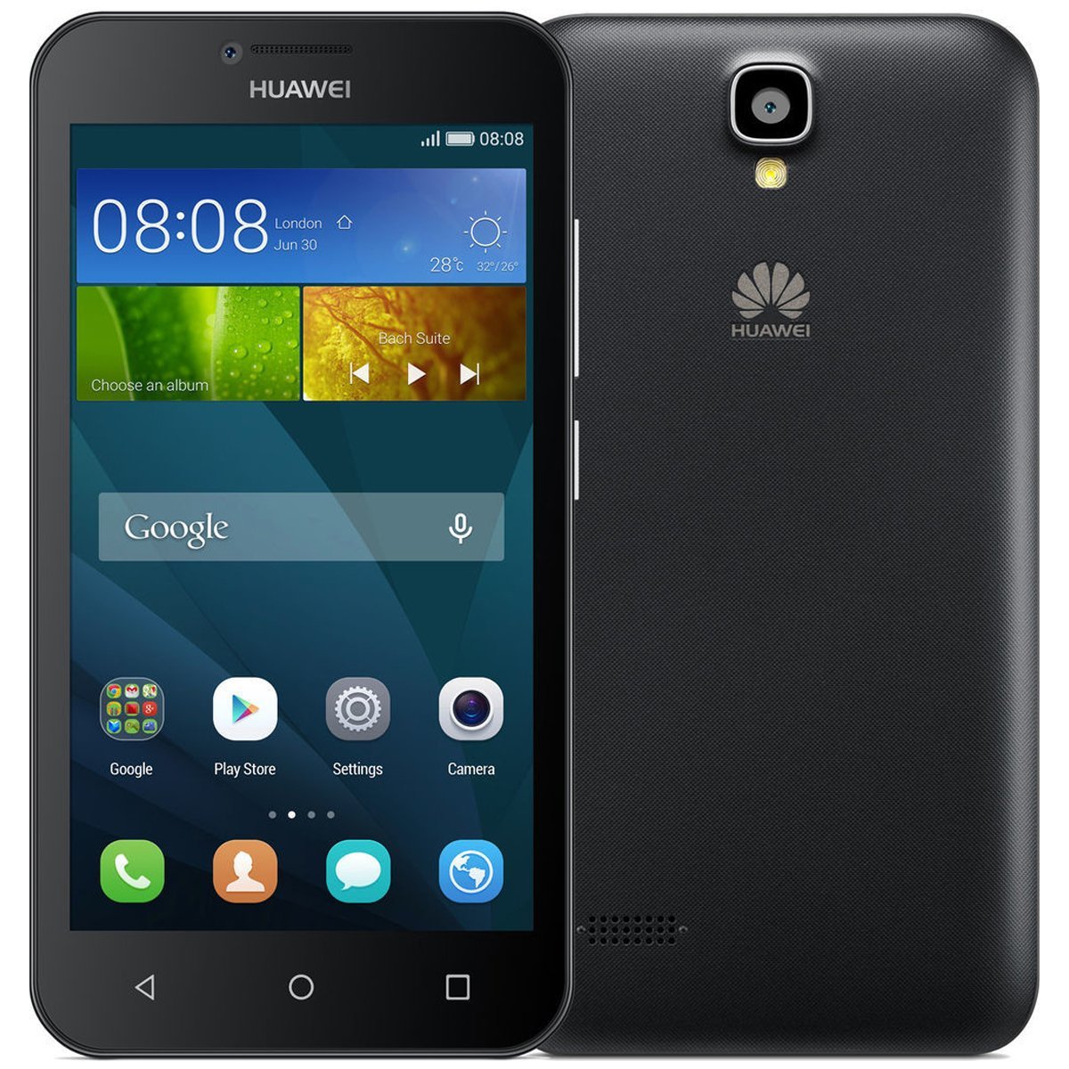 Huawei Ascend Y560 Refurbished Android Smartphone Unlocked - RueZone Smartphone Black Pristine 8GB