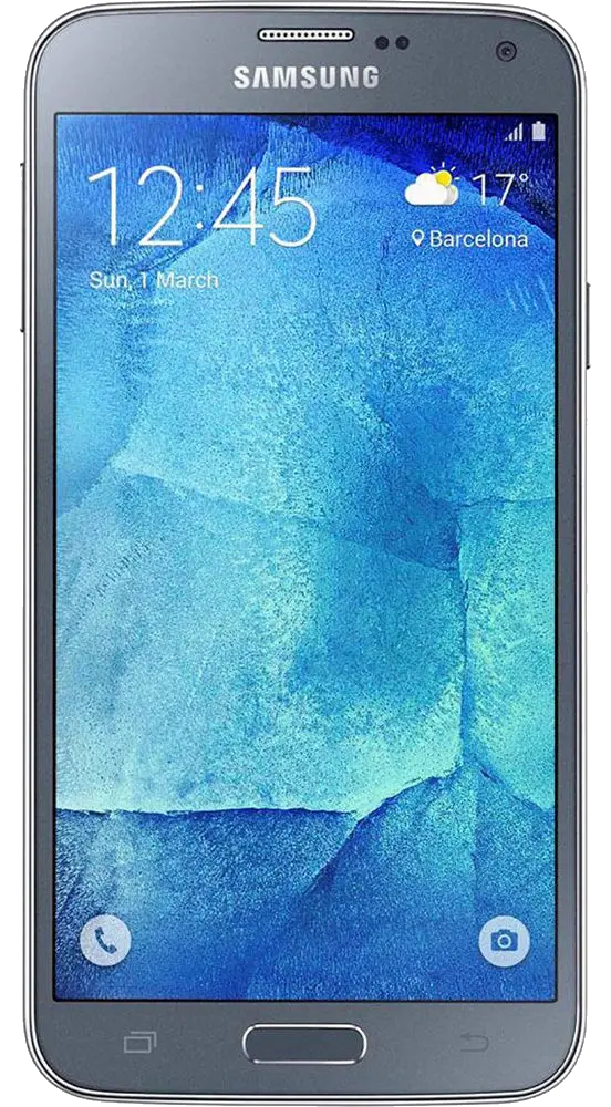 Samsung Galaxy S5 Neo (SM-G903F) smartphone dark grey front screen