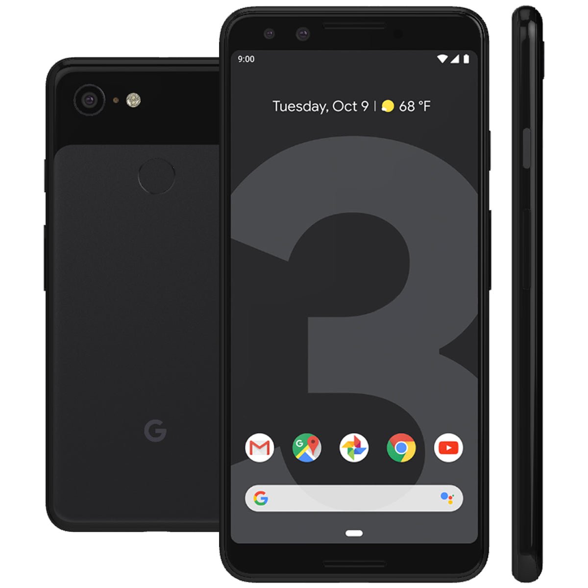 Google Pixel 3 XL Smartphone Unlocked Refurbished - RueZone Smartphone Just Black Excellent 64GB