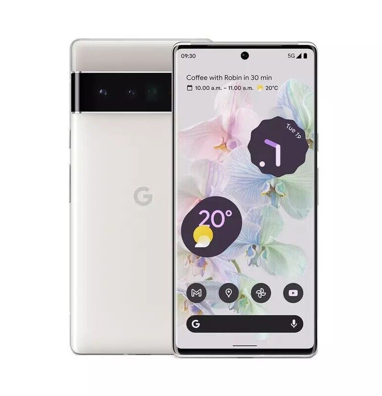 Google Pixel 6 Pro Unlocked Brand New & Refurbished - RueZone Smartphone 128GB Cloudy White New
