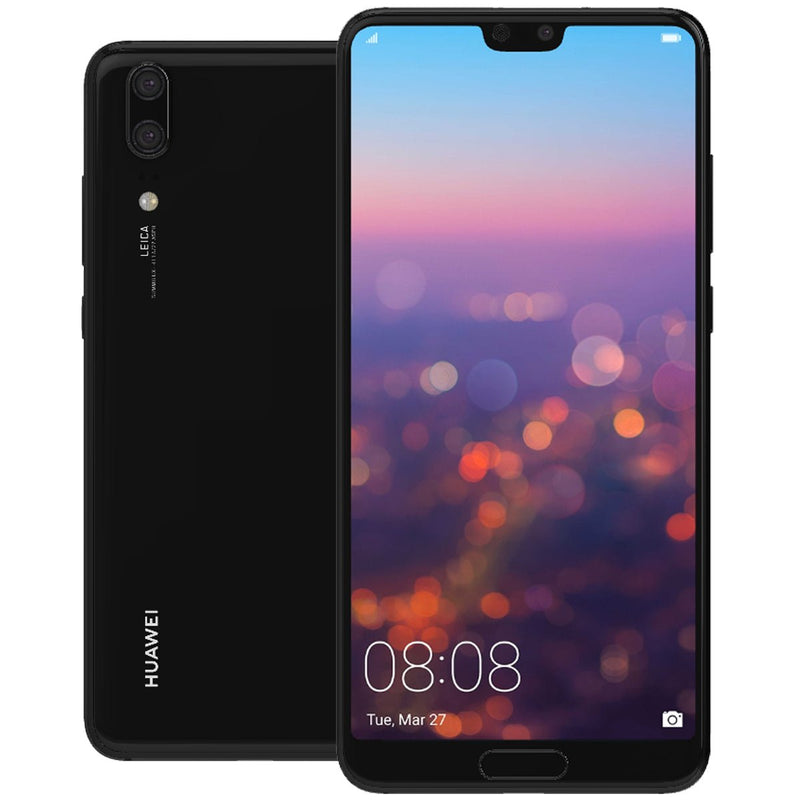 Huawei P20 EXCELLENT Condition Unlocked Smartphone - RueZone Smartphone Black 128GB