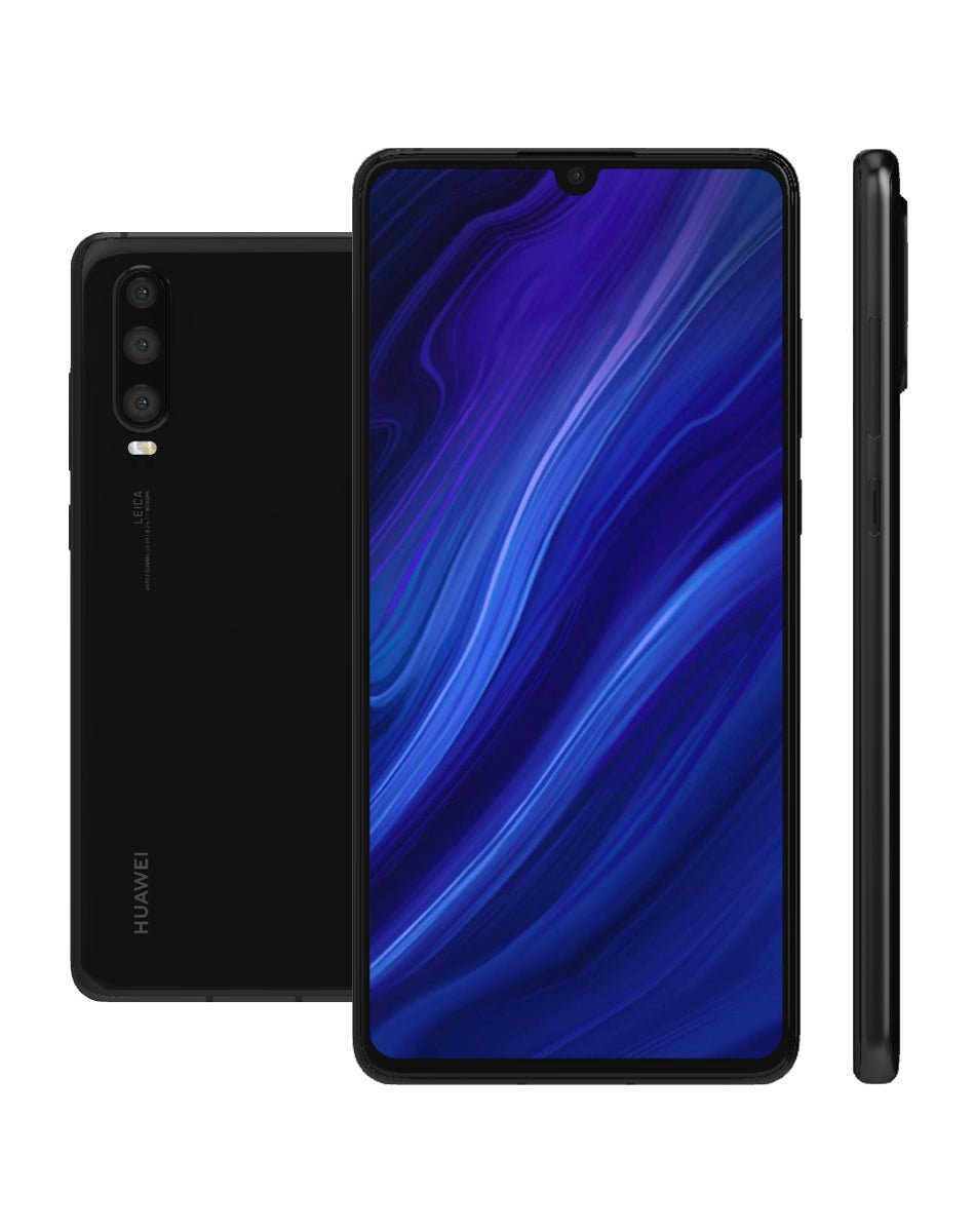 Huawei P30 EXCELLENT Condition Unlocked Smartphone - RueZone Smartphone Black 64GB