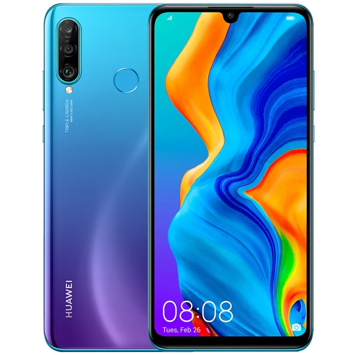 Huawei P30 Lite EXCELLENT Condition Unlocked Smartphone - RueZone Smartphone Peacock Blue 128GB