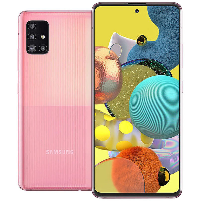 Samsung Galaxy A51 5G Refurbished Android Unlocked - RueZone Prism Cube Pink Pristine 128GB