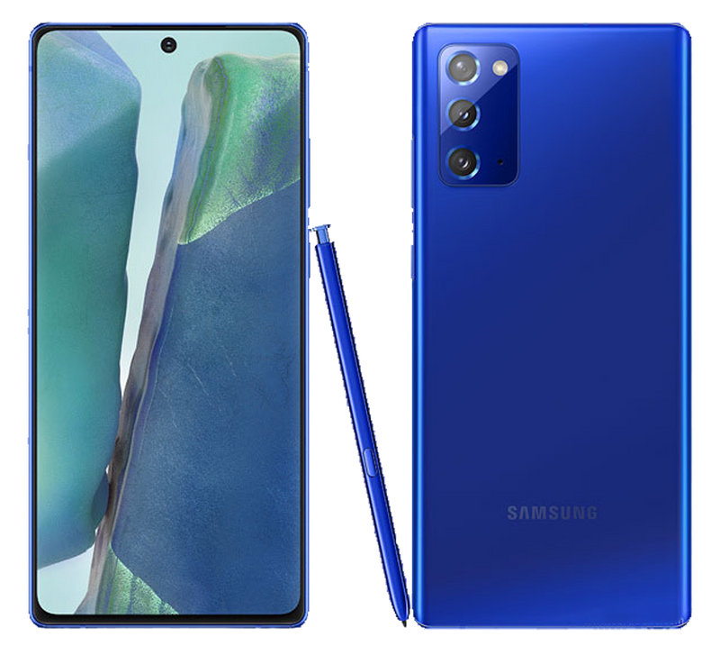 Samsung Galaxy Note 20 5G Smartphone Unlocked Refurbished - RueZone Smartphone Mystic Blue Pristine 128GB